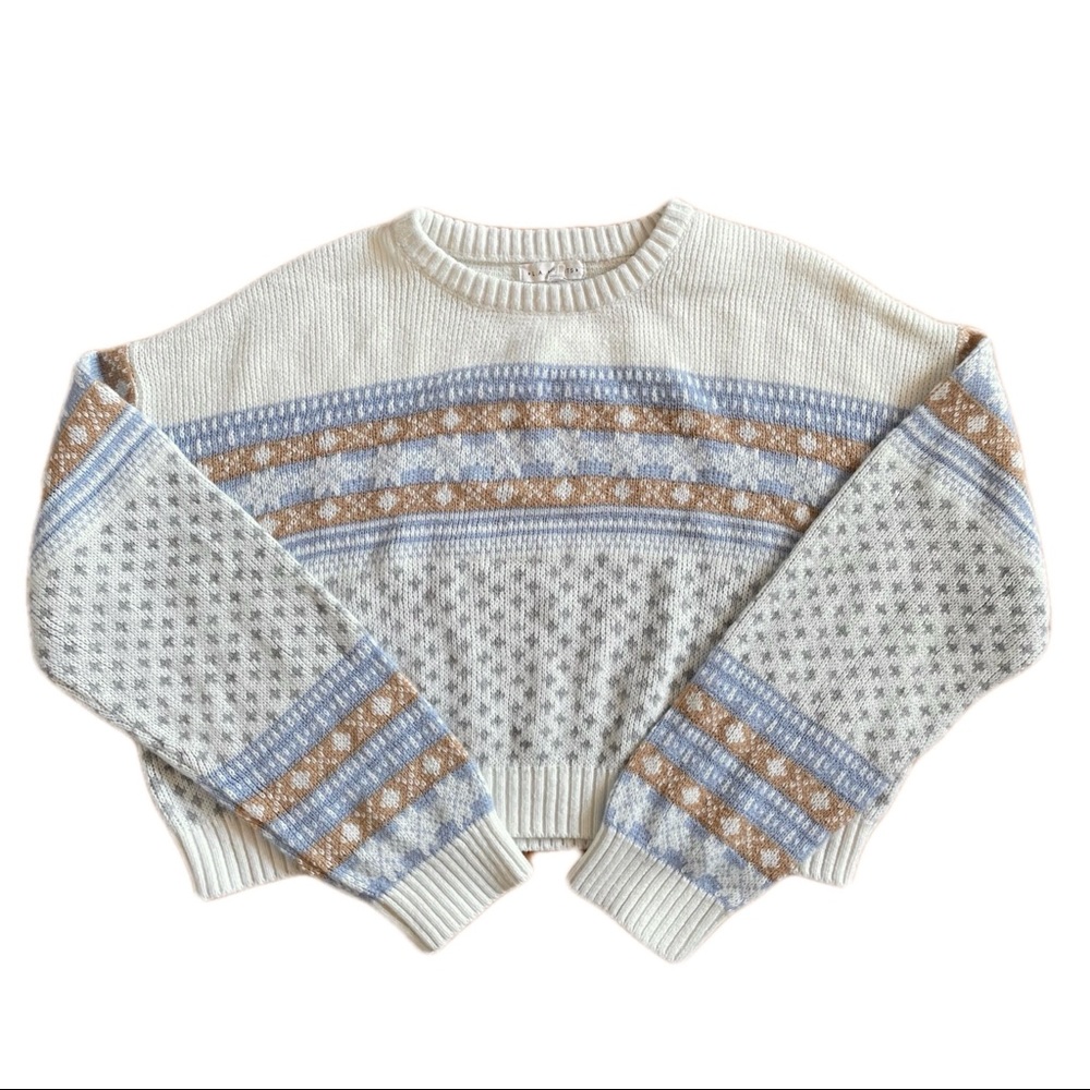 LA hearts fairisle sweater, size M